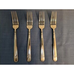 REED & BARTON STAINLESS "BRIGHTON" 8 In Four DINNER FORKS